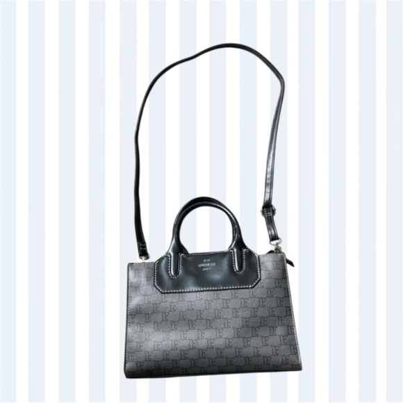Vintage London Fog Logo Mini Baguette Handbag EUC - Picture 1 of 7